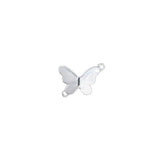 Intercalaire papillon strass nacre 12x15mm