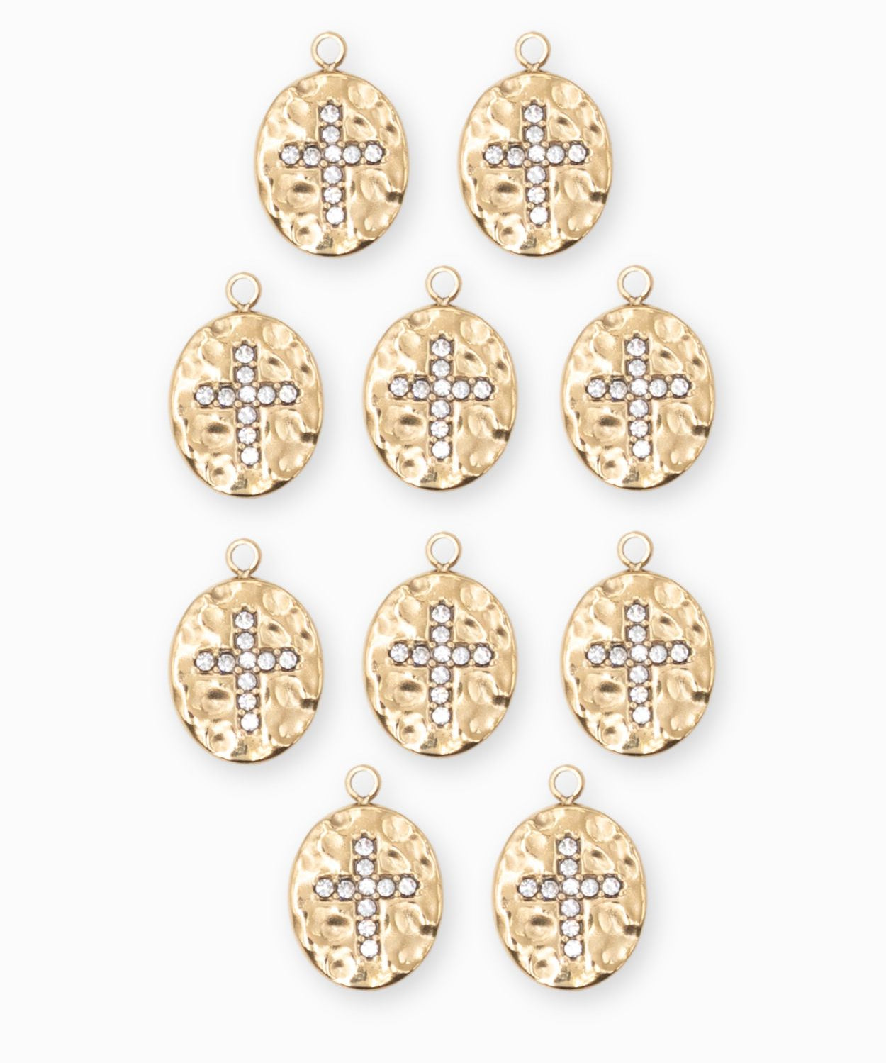 Pendentif médaille croix 12x10mm