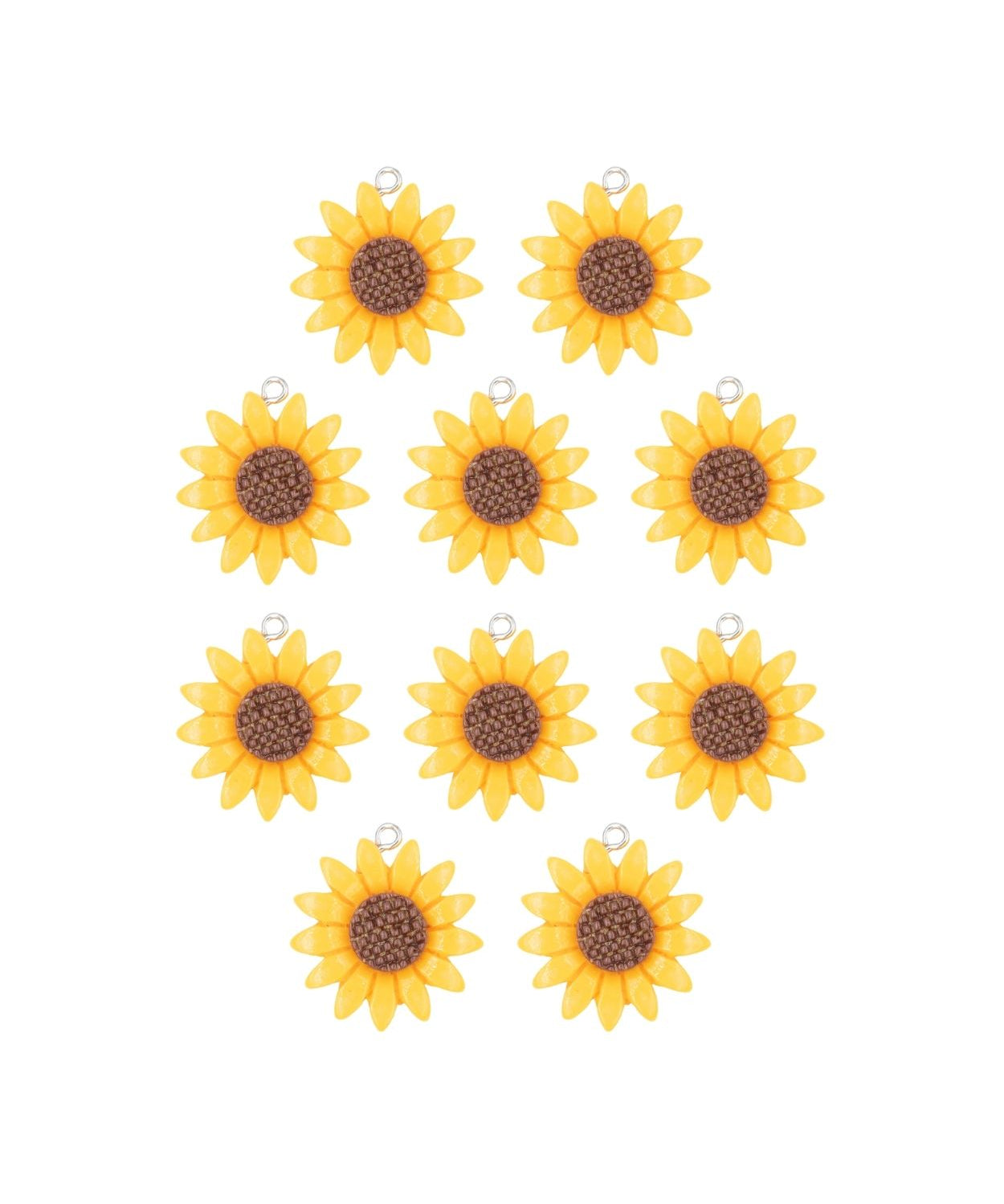 Pendentif tournesol acrylique 26mm