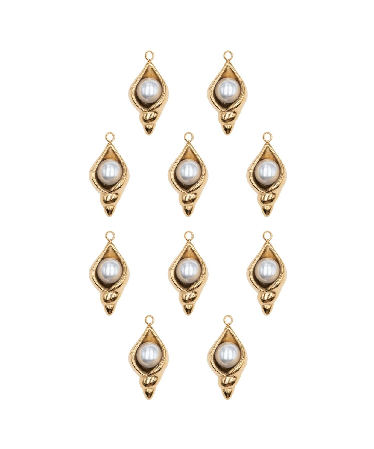 Pendentif coquille perle 18x10mm