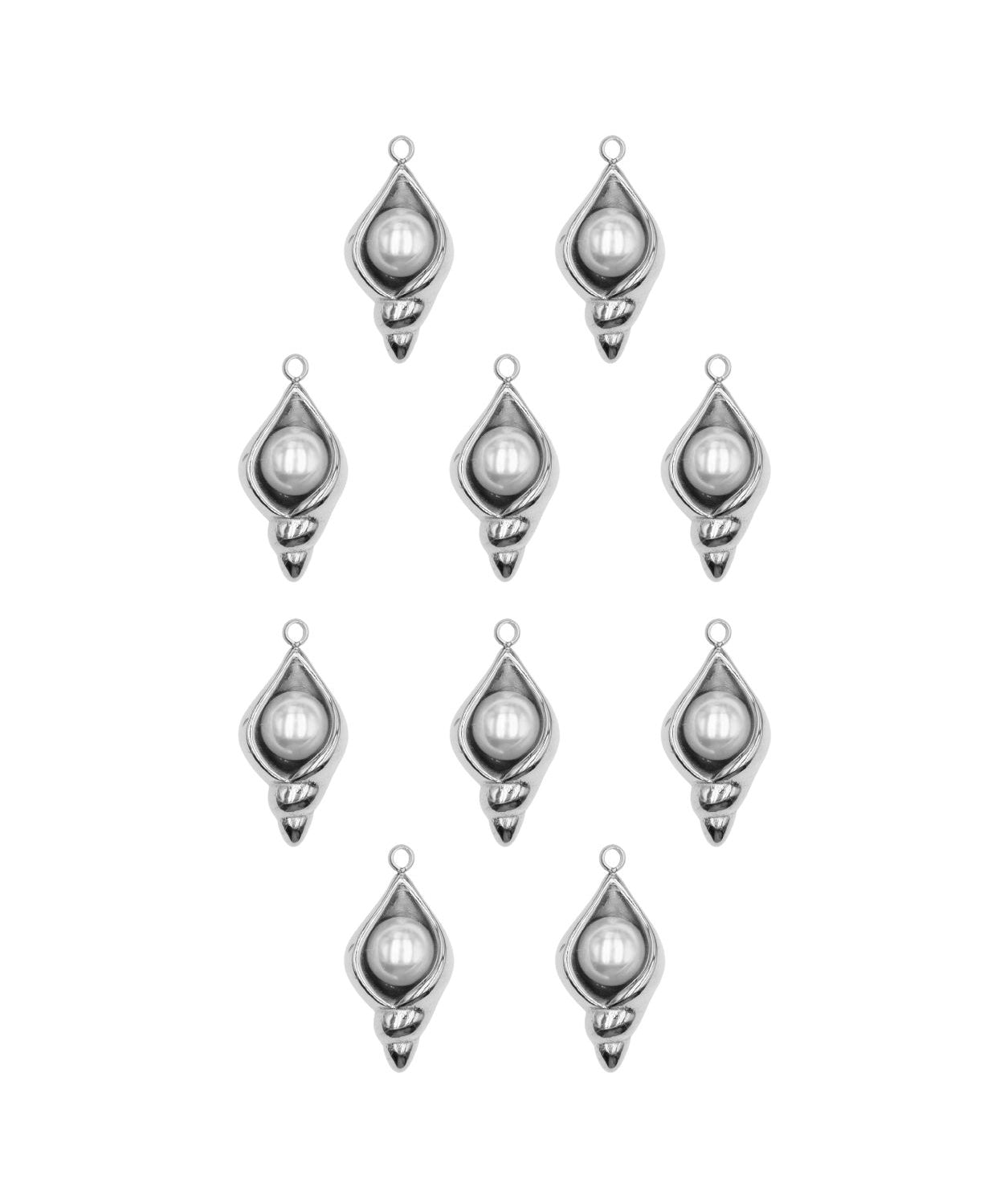 Pendentif coquille perle 18x10mm