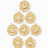 Pendentif médaille soleil 15mm
