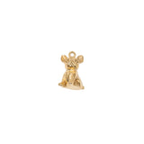 Pendentif chien bouledogue français 14x11mm