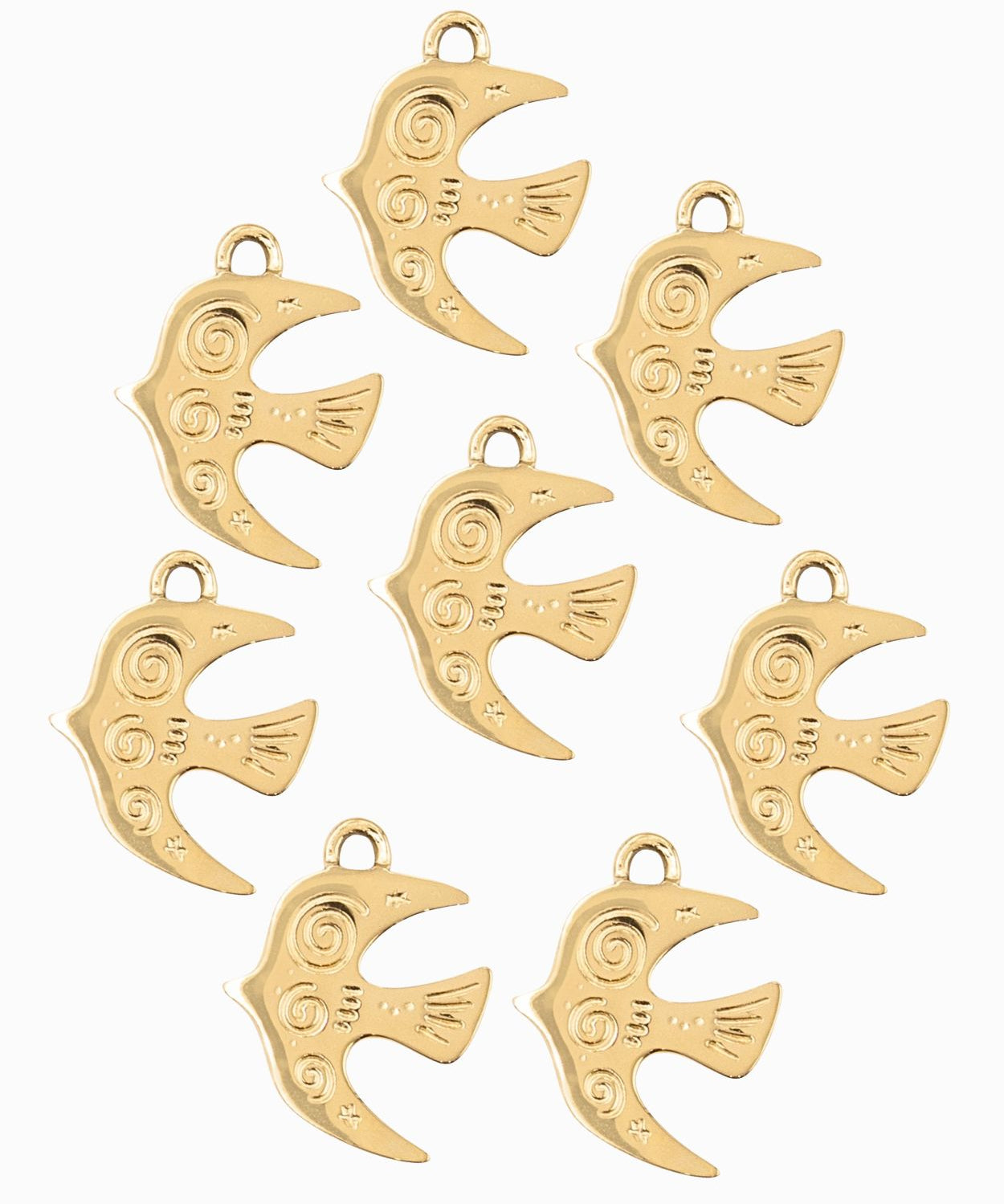 Pendentif hirondelle 17x16mm