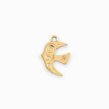 Pendentif hirondelle 17x16mm