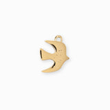 Pendentif hirondelle 17x16mm