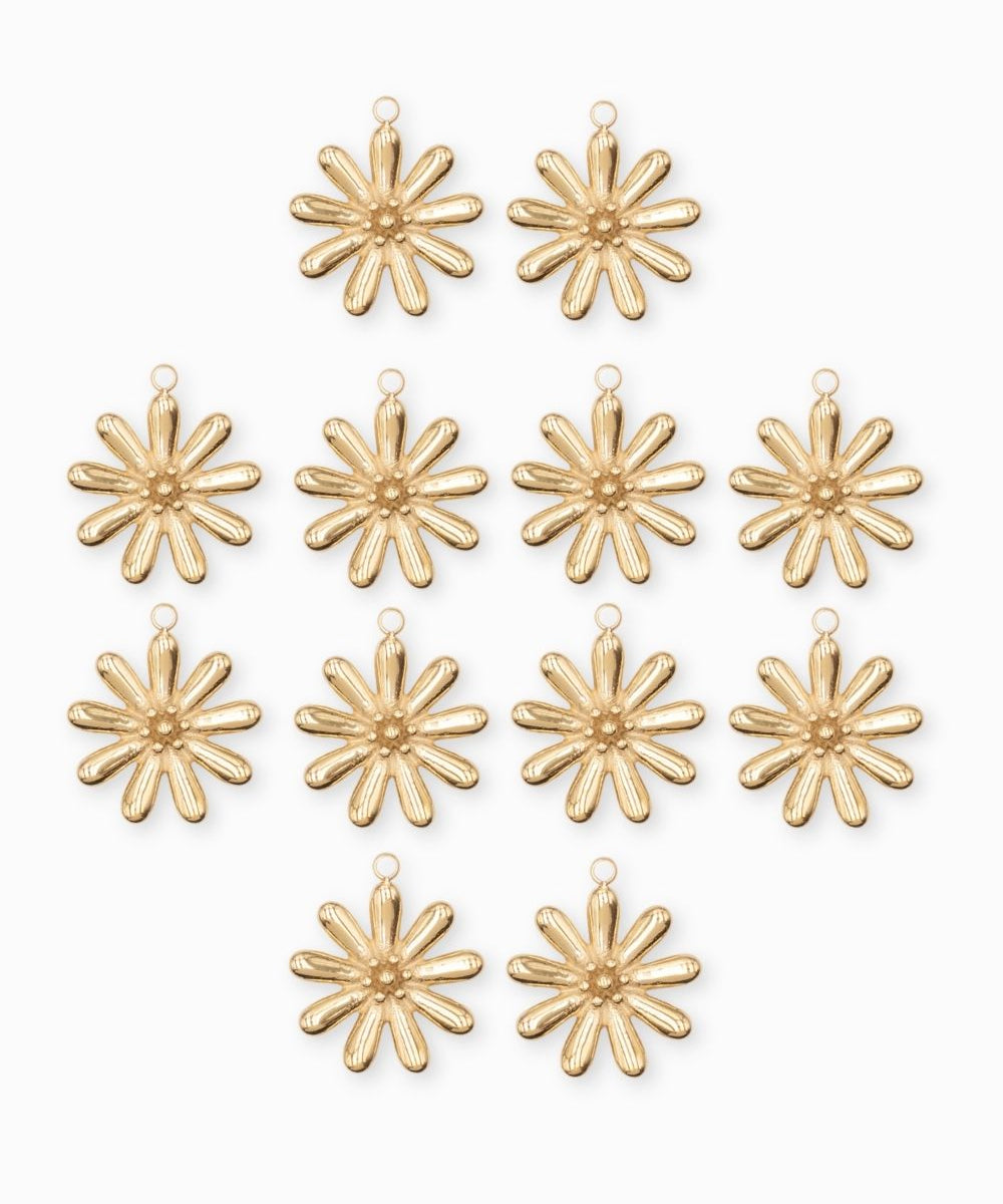 Pendentif fleur de marguerite 18.5x16.5mm