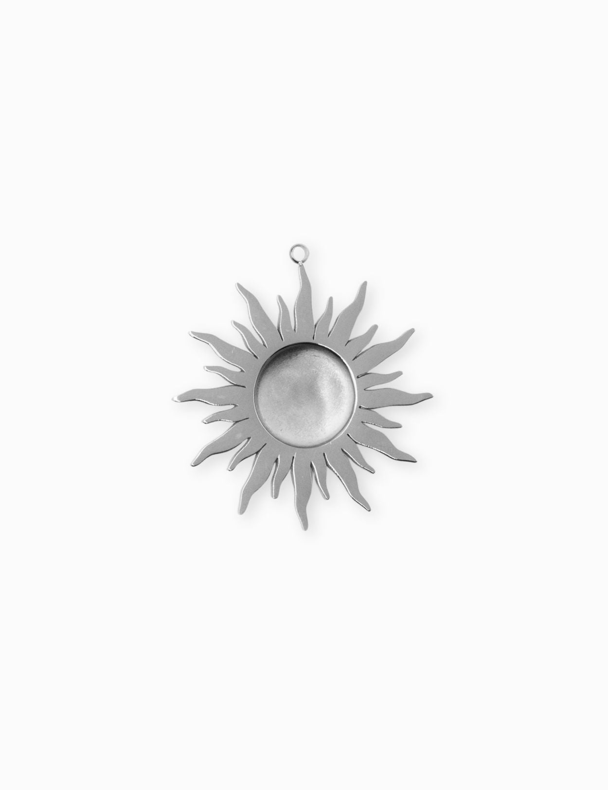 Pendentif soleil petits cœurs en argent - D'Or et d'Argent Pendentif soleil petits cœurs en argent - D'Or et d'Argent