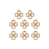 Pendentif trèfle nacre 13mm