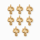 Pendentif champignon strass 12.5x10mm