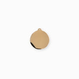 Pendentif ronde trèfle chance strass 14mm