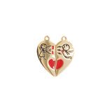 Pendentif coeur aimant 18x10mm