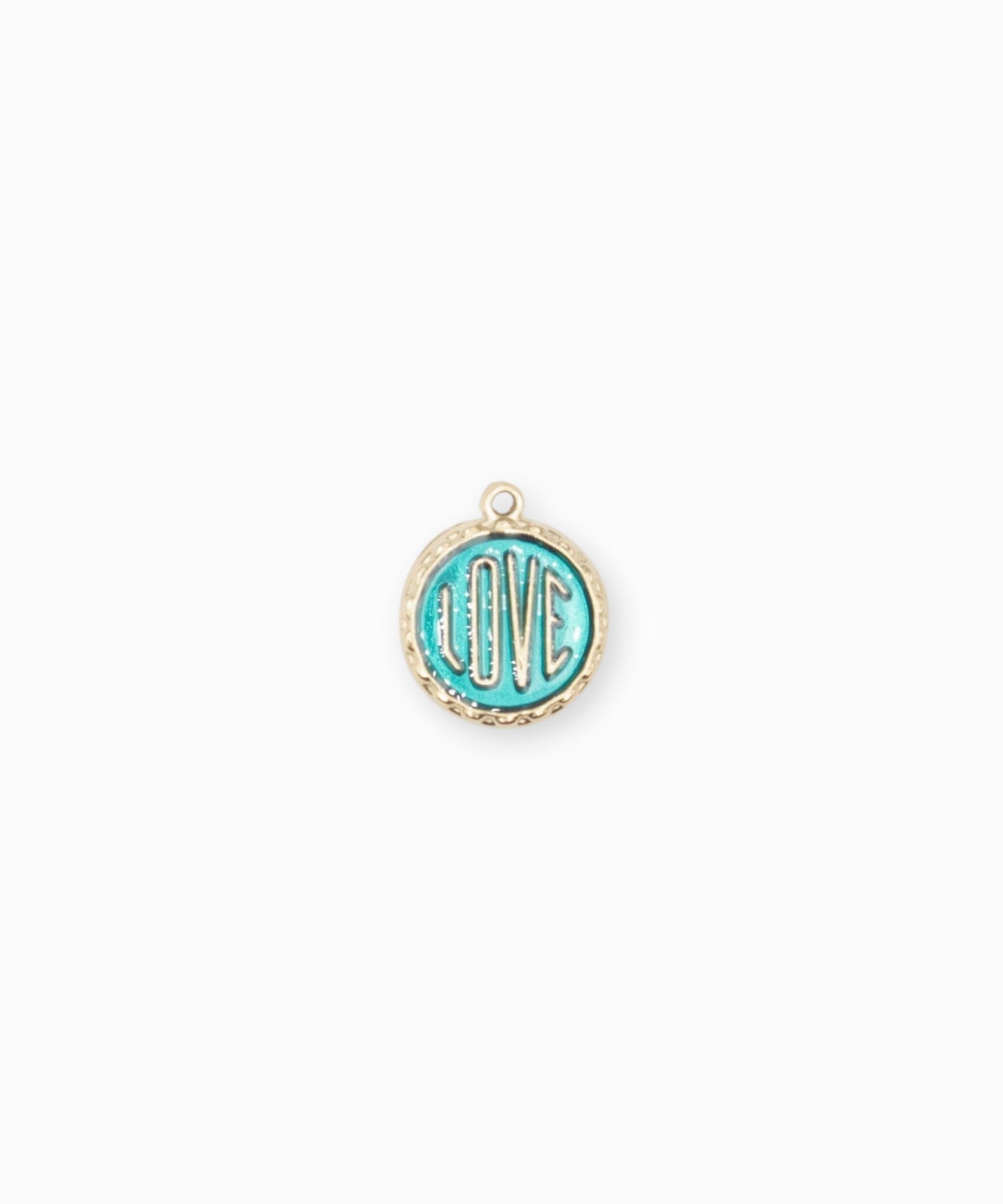 Pendentif médaille love 12mm