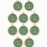Pendentif médaille love 12mm