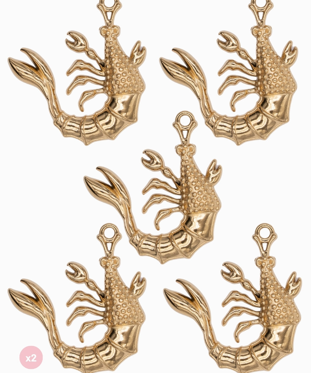 Pendentif homard 26x24mm