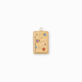Pendentif médaille rectangle Attrape-Lune 18x12mm