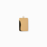 Pendentif médaille rectangle Attrape-Lune 18x12mm