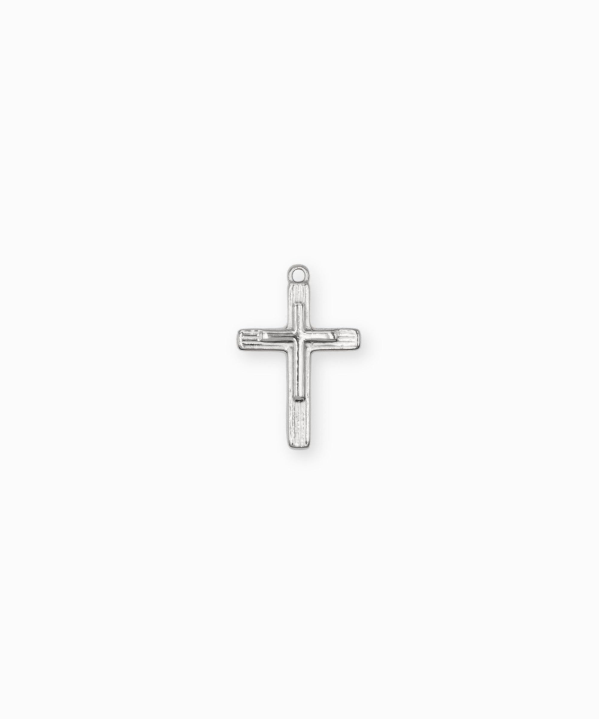 Pendentif double croix 17.50x13mm
