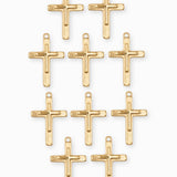 Pendentif double croix 17.50x13mm