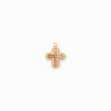 Pendentif croix arrondie 13x12mm