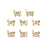 Pendentif crabe strass 8x10mm