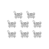 Pendentif crabe strass 8x10mm