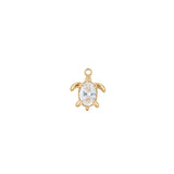 Pendentif tortue strass 11mm