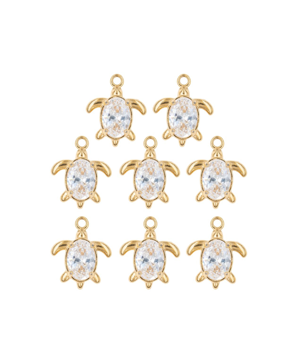 Pendentif tortue strass 11mm