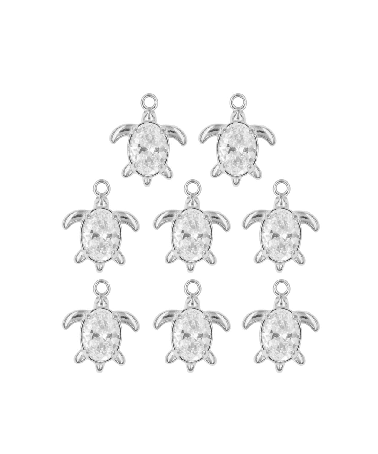 Pendentif tortue strass 11mm