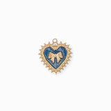 Pendentif coeur ruban 19.50x21mm - Doré
