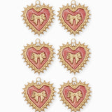 Pendentif coeur ruban 19.50x21mm - Doré