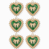 Pendentif coeur ruban 19.50x21mm - Doré