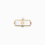 Pendentif rectangle pierre fine 9x22.50mm