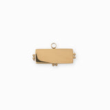 Pendentif rectangle pierre fine 9x22.50mm