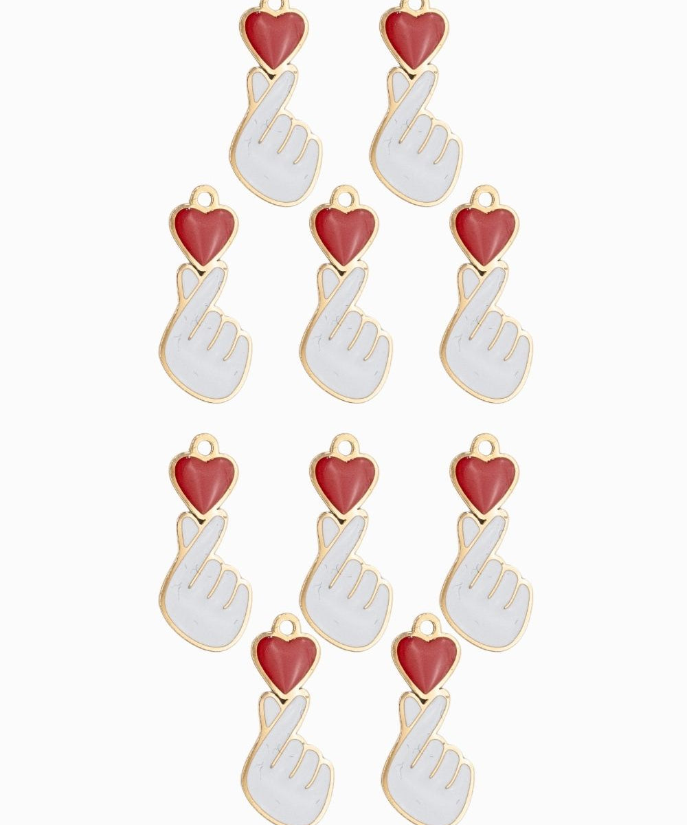 Pendentif finger heart 16x7.5mm