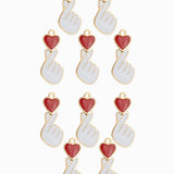 Pendentif finger heart 16x7.5mm