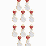 Pendentif finger heart 16x7.5mm