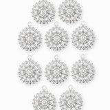 Pendentif rond margueritte strass 13mm