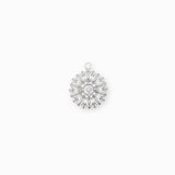 Pendentif rond margueritte strass 13mm
