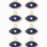Pendentif oeil strass 9x12mm