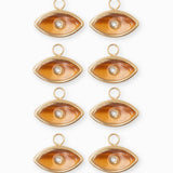 Pendentif oeil strass 9x12mm