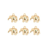Pendentif éléphant strass 10x15mm
