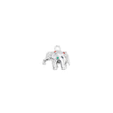 Pendentif éléphant strass 10x15mm