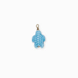 Pendentif tortue porcelaine 18x14mm