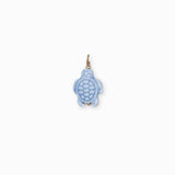 Pendentif tortue porcelaine 18x14mm