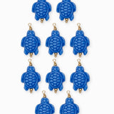 Pendentif tortue porcelaine 18x14mm