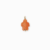 Pendentif tortue porcelaine 18x14mm