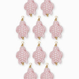 Pendentif tortue porcelaine 18x14mm