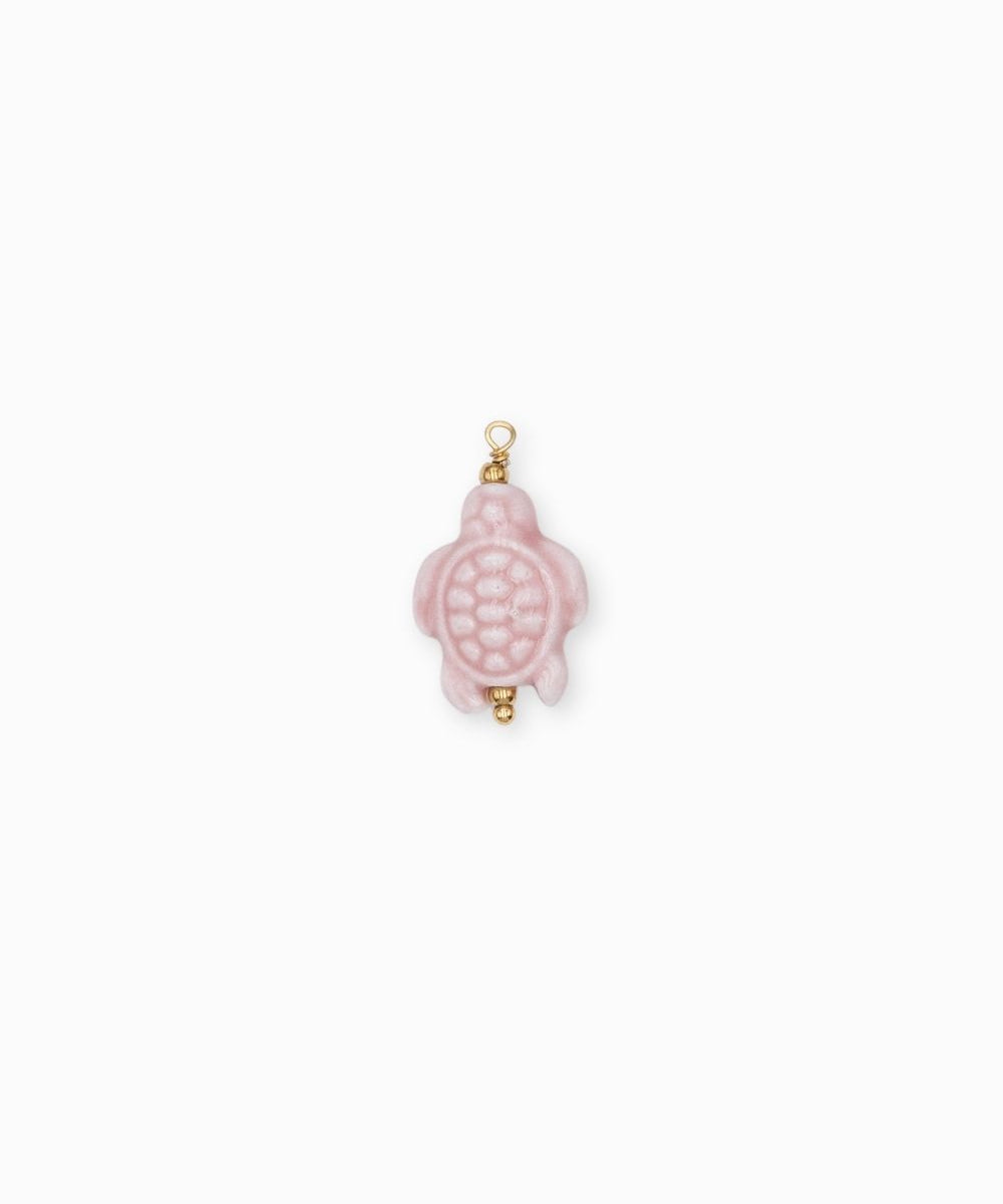 Pendentif tortue porcelaine 18x14mm