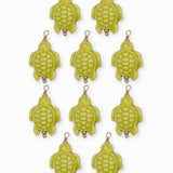 Pendentif tortue porcelaine 18x14mm